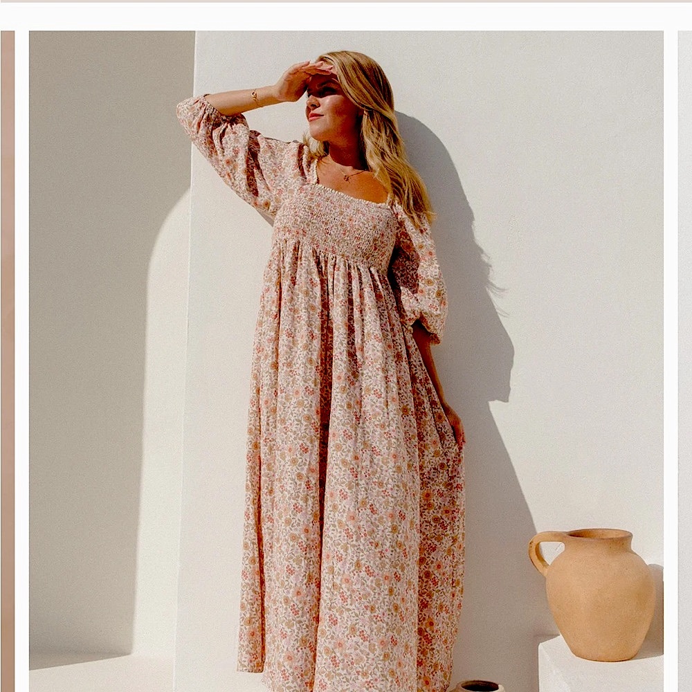 Rylee + Cru - Della Dress in Gardenia